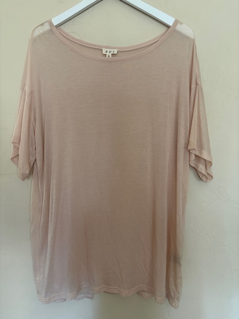 POL Short Sleeve Tee in Blush Pink. Never Worn! NWOT!